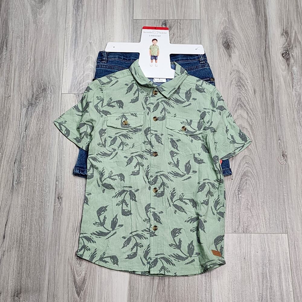 Koala Kids 2 Piece Set 6 Short & Woven Top Set